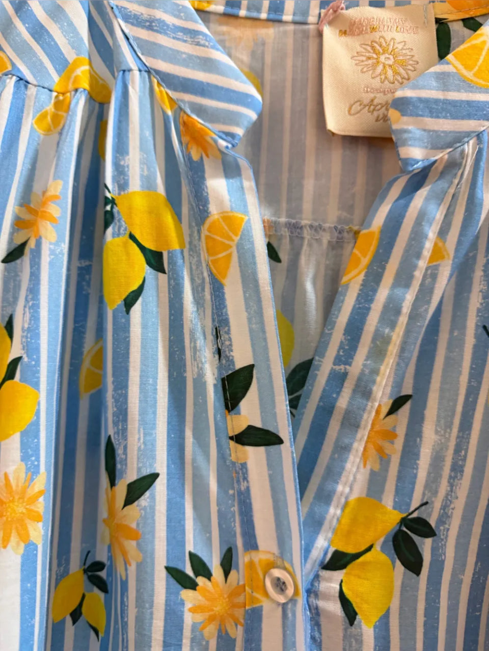 Chemise lemon oversize