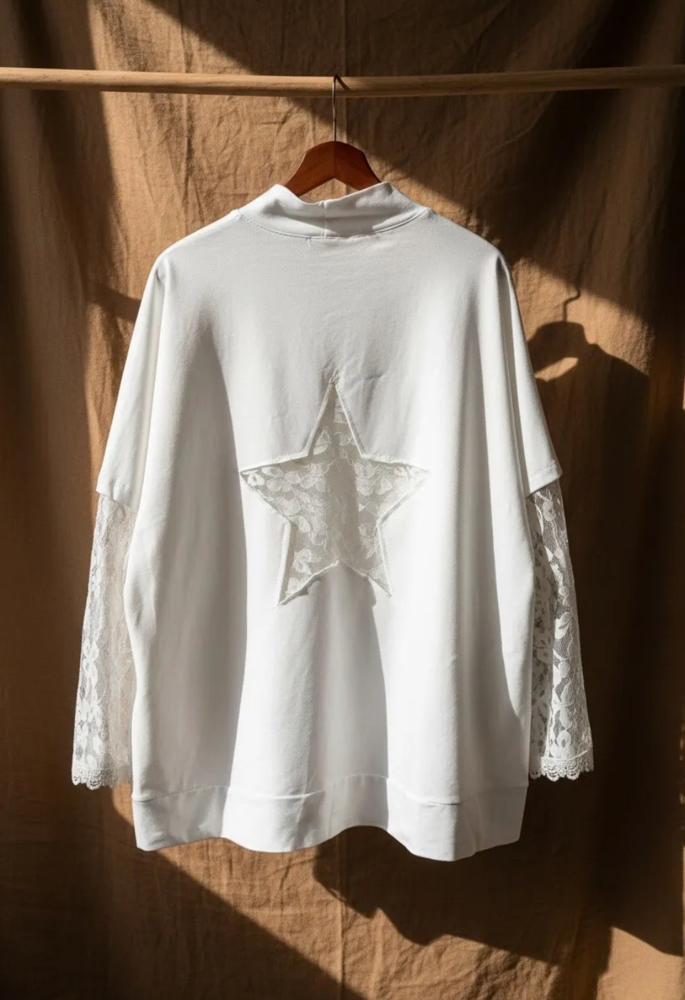 Sweat blanc marina star