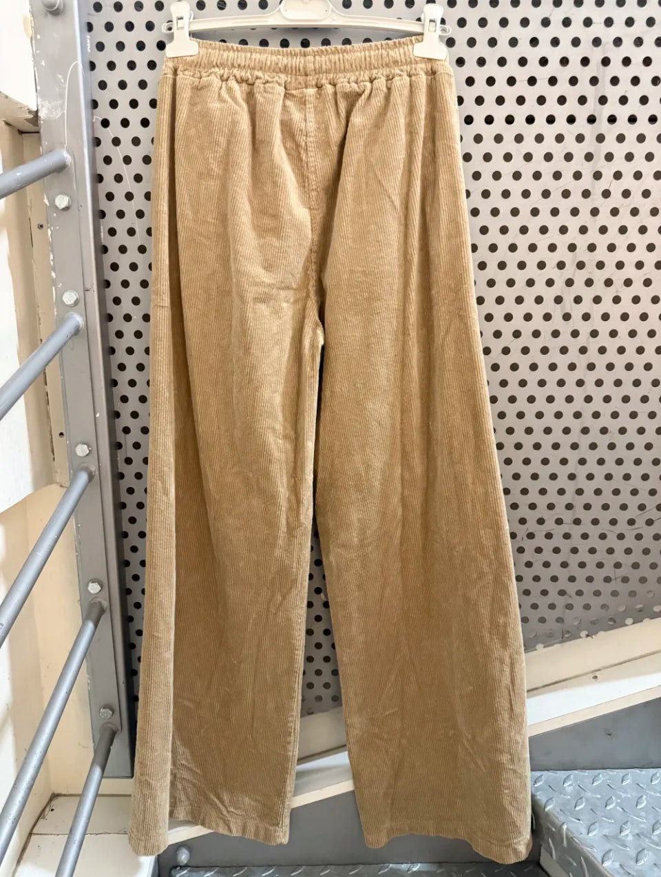 Pantalon velours Camel