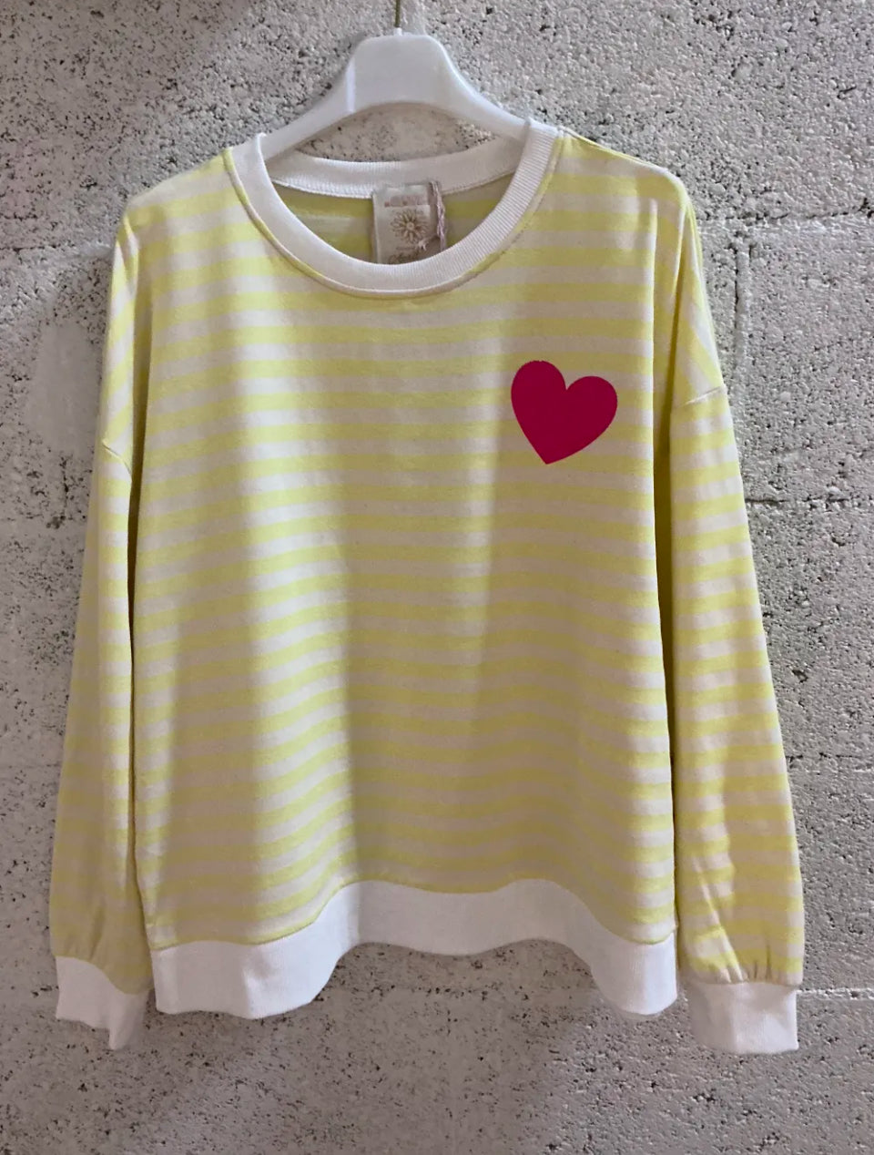 Sweat léger marinière heart