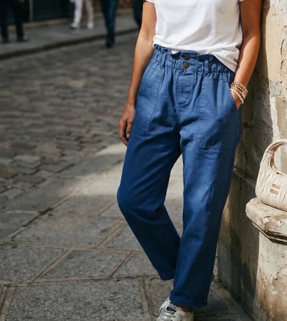 Pantalon Melly bleu avio