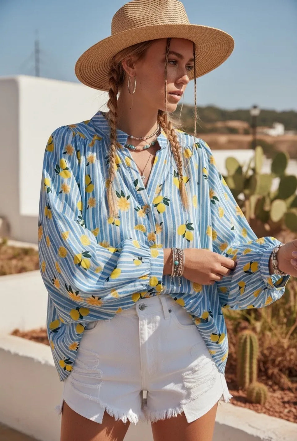 Chemise lemon oversize