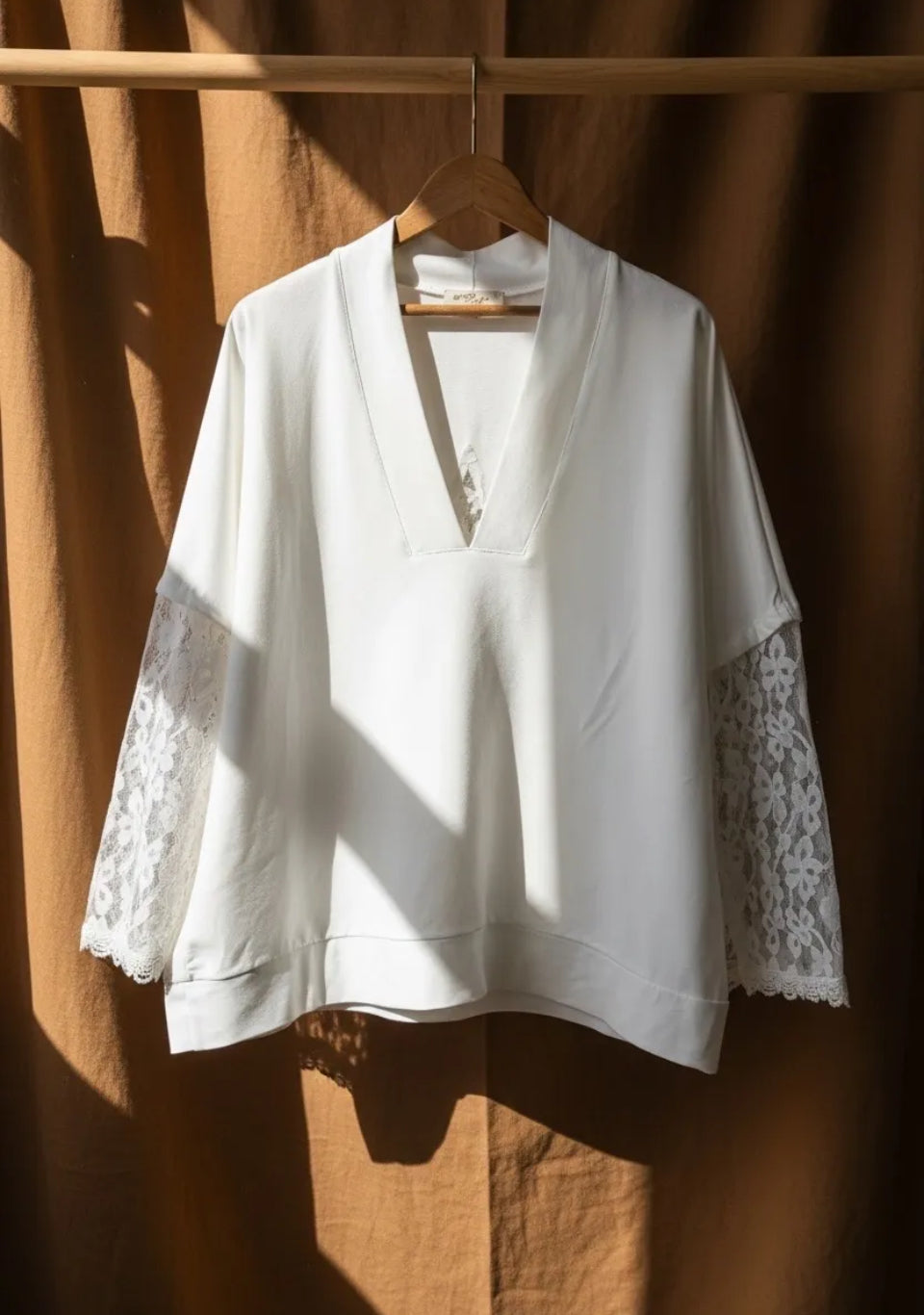 Sweat blanc marina star
