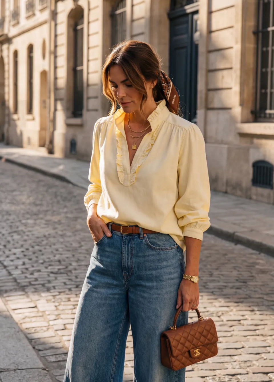 Blouse gabardine