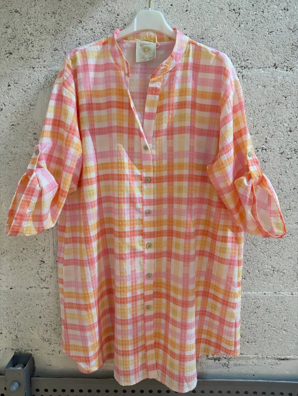 Robe chemise Carreaux